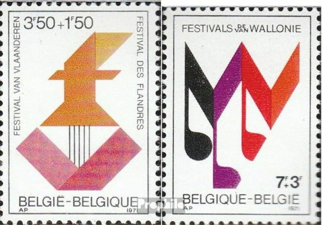 Belgien 1651-1652 (kompl.Ausg.) postfrisch 1971 Musikfeste
