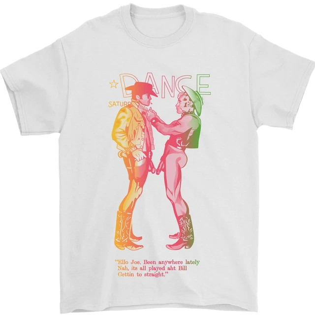 Come Worn By Sid Vicious Nuda Cowboy Lgbt Uomo T-Shirt 100% Cotone