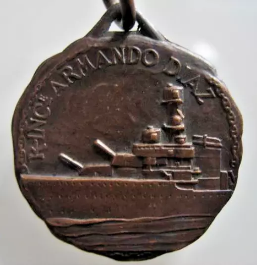 Medaglie Regia Marina Incrociatore A. Diaz 1940 Conio Originale Ww2 Navy Medal