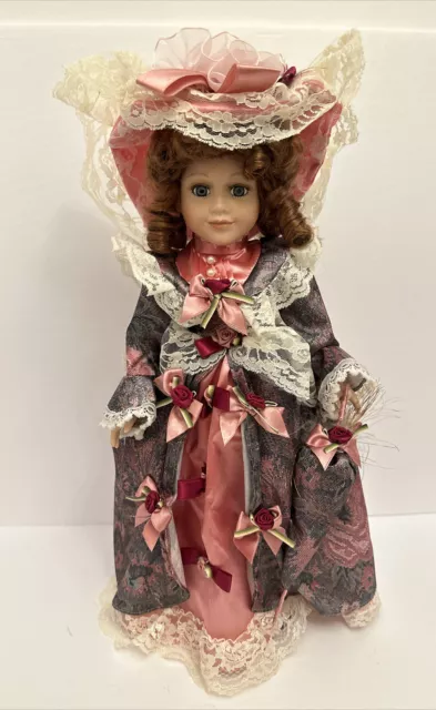 DanDee Victorian ￼Treasures Handcrafted Doll￼￼ - Porcelain Collection, 17” Tall
