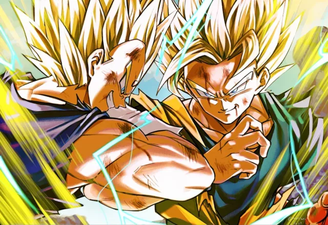 Dragon Ball Poster Majin Vegeta SSJ2 Attack 12inx18in Free Shipping