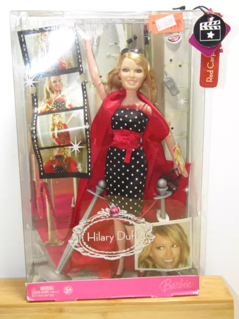 Hilary Duff Red Carpet Glam Barbie Doll Mattel NIB Movie Star Doll