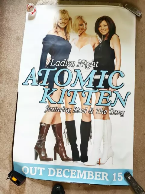 ATOMIC KITTEN Ladies Night 2003 promo large subway/billboard poster