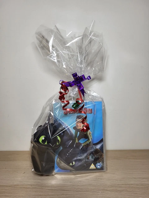 Toothness Dragon HOW TO TRAIN Your Dragon Gift Set Hamper DVD NEW Toothless Plush ...