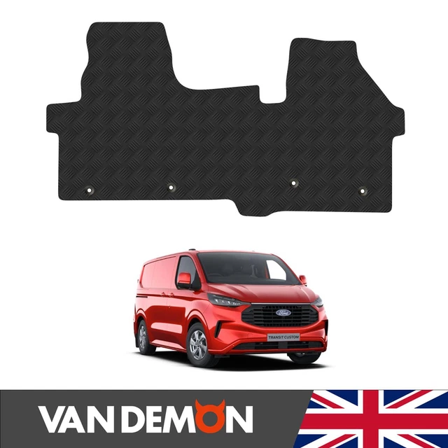 FORD TRANSIT CUSTOM Rubber Floor Mats for 2024+ [Manual] Van Demon Heavy Duty £24.99 PicClick UK