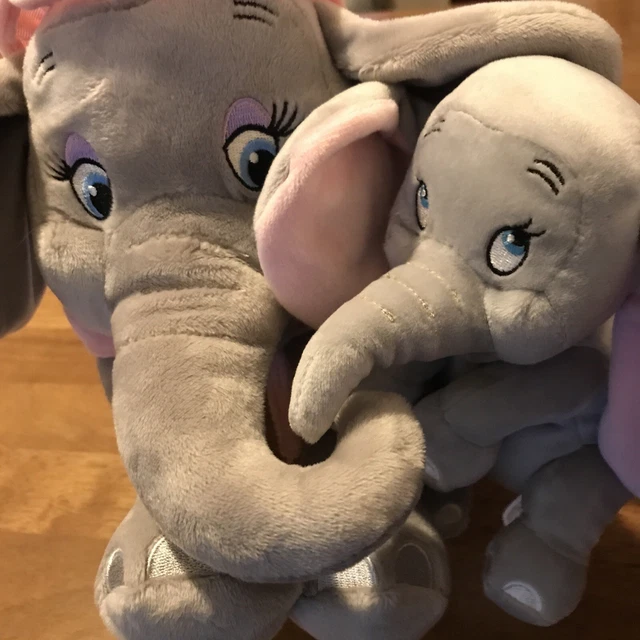 Dumbo Mrs Jumbo Mom Elephant Disney Parks Plush Pink Hat 14” Soft Tag Baby Cute