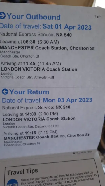 Coach Tickets to London from Manchester