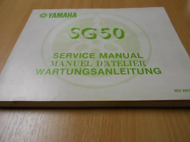 Werkstattbuch manuel d`atelier Yamaha SG 50 (34V) ab 1984 shop service manual