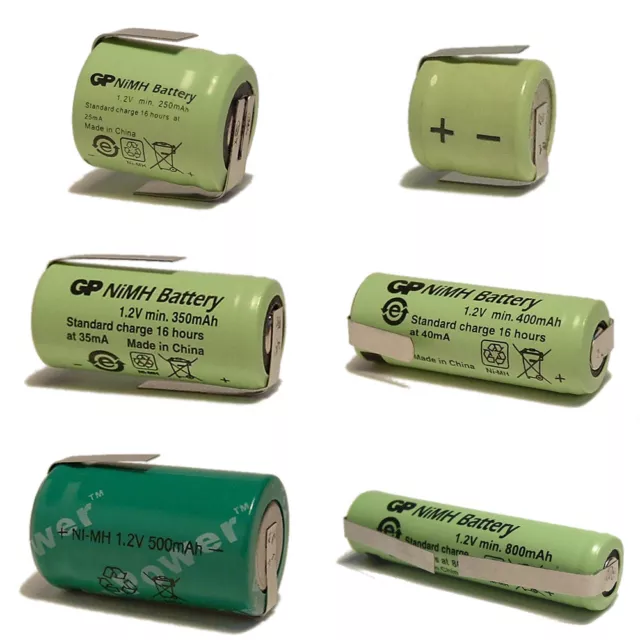 Small Tagged Ni-MH Batteries 1.2 V Cells for Custom Light NiMH RC Battery Packs