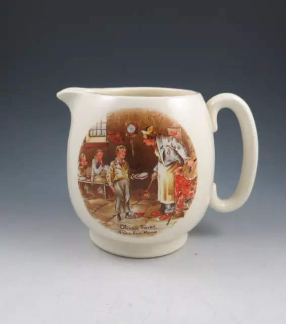 "Oliver Twist asks for More" English Ware Lancaster LTD England Milk Pitcher