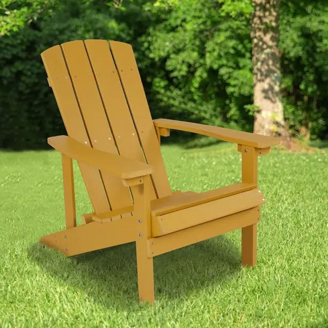 Garden Adirondack Chair Lawn Folding Outdoor Patio Furniture Poly Seat