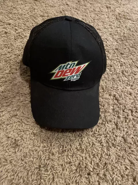 MOUNTAIN DEW ZERO Sugar Snapback Hat Black Mesh Pre Owned $15.00 - PicClick
