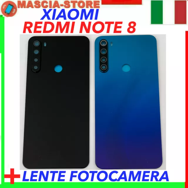 Xiaomi Redmi Note 8 Vetro Posteriore Scocca  Back Cover Copri Batteria+Biadesivo