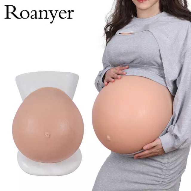 Roanyer Silicone Baby Twins Pregnant Fake Belly Tummy Bump Cosplay Defect 2