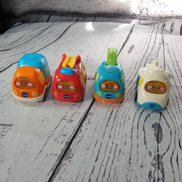 Vtech Toot Toot Drivers Bundle 4 Vehicle Truck Aeroplane Tow Truck & Fire Engine