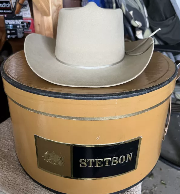 Vintage Stetson 25 Western Cowboy Hat with Box - Nice Hat!! Size 7 1/4