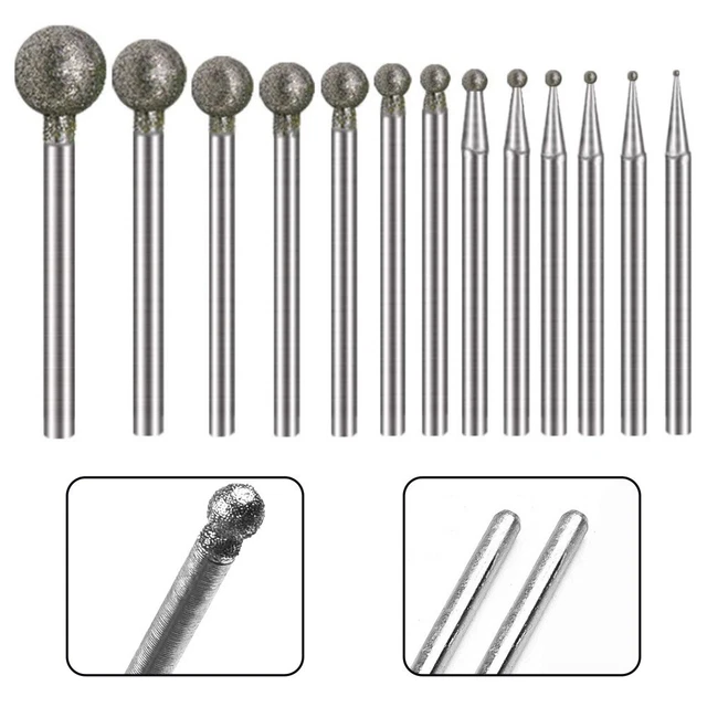 Gravurmaschinen Diamond Mühle Kopf Runde Burr Bohrer Diamantsand Dauerhaft