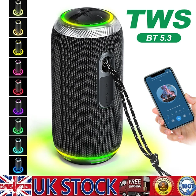 WATERPROOF BLUETOOTH 5.3 Wireless Speaker Outdoor Portable Loud Stereo