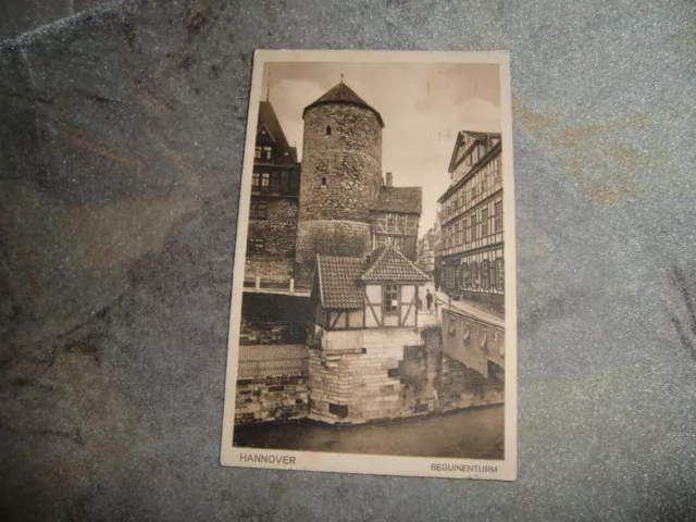 Alte Ansichtskarte Hannover Beguinenturm gelaufen 1917 Marke AK Postkarte