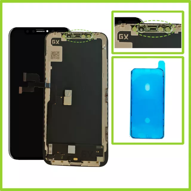 Original GX OLED Bildschirm für iPhone XS LCD 3D HD Display inkl Klebedichtung