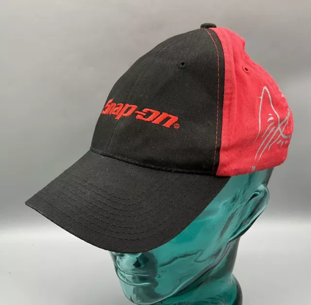 Snap On Tools Tribal Tattoo Black Red Strapback Baseball Hat Cap Genuine