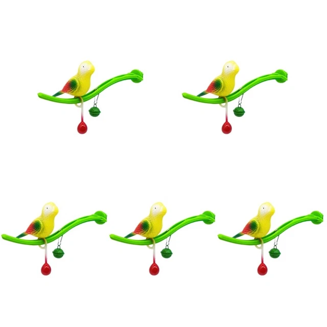 5 set cavalletto giocattolo bird toy parot persico con falso