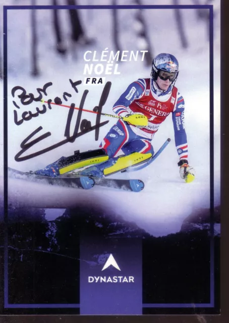 Ski Alpin * Clement NOEL * AUTOGRAPHE / DEDICACE * France