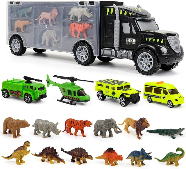 NUHEBY VOITURE ENFANT Dinosaure Jouet Camion Transporteur,Camion