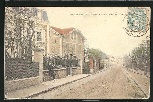 CPA Saint-Leu, Villas en Rue de Pontoise