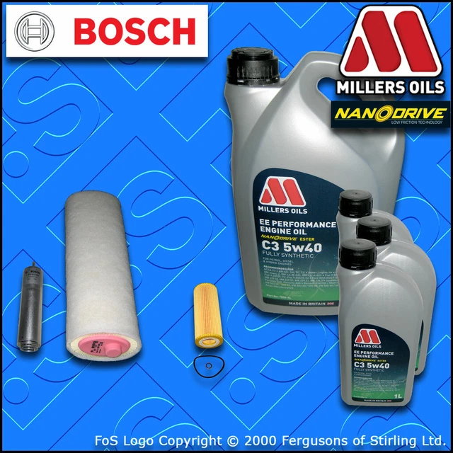 SERVICE KIT BMW 325D E90 E91 E92 E93 M57 Oil Air Fuel Filter +Ee Oil