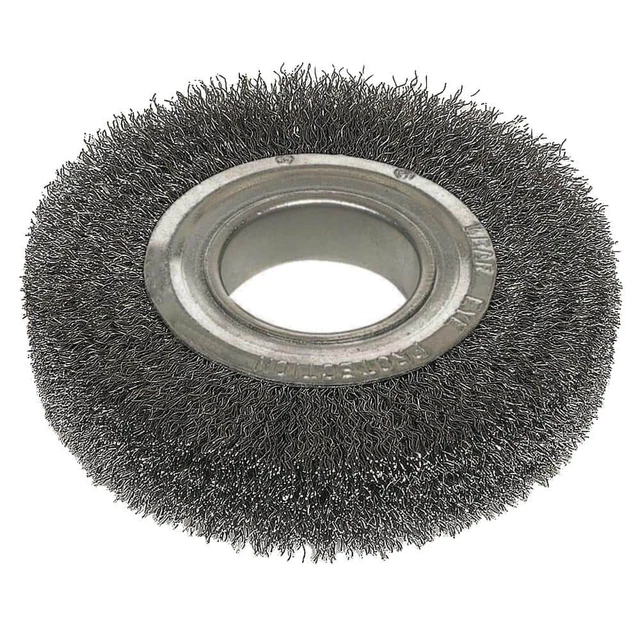6 In. X 2 In. Arbor Hole Crimped Wire Wheel Brush | (NEW) (FREE SHIPPING)