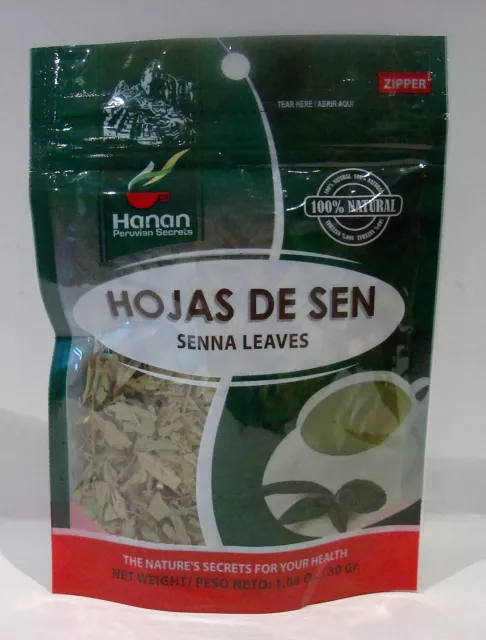 Hoja de Sen Hierba (Senna Leaves) 30 grs