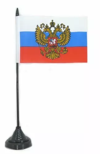 Fahne / Tischflagge Russland Adler 10 x 15 cm Tischfahne Flagge