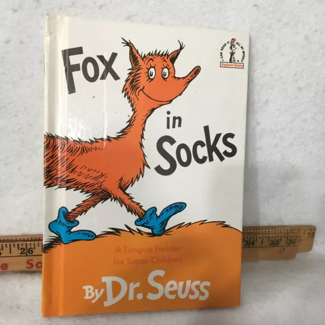 Fox In Socks By Dr. Seuss - Vintage Edition - 1965 Hardcover NICE!