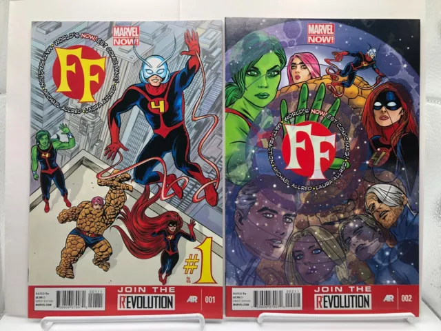 FF 1 & 2 (2013) Vol 2 Marvel Comics Matt Fraction Mike Allred Fantastic Four