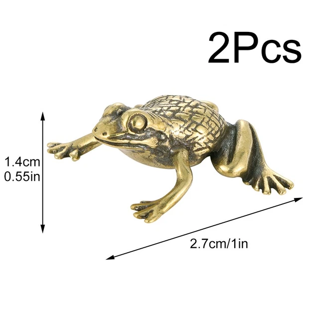 Statue di rana statuine ornamenti retrò rospo statua animale statuetta decorazione