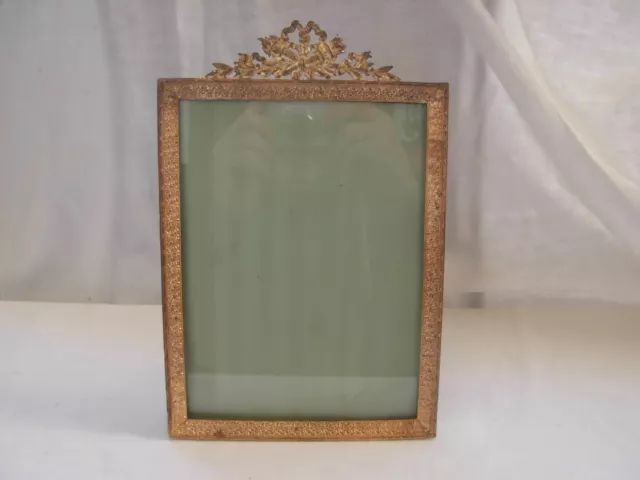 ANTIQUE FRENCH GILT BRONZE PHOTO FRAMES,EMPIRE STYLE,LATE 19th CENTURY