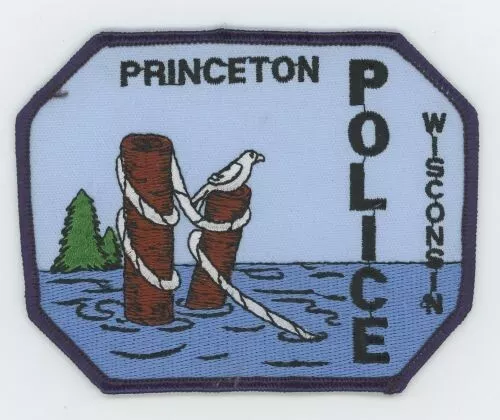 Wisconsin Wi Princeton Police Nice Shoulder Patch Sheriff