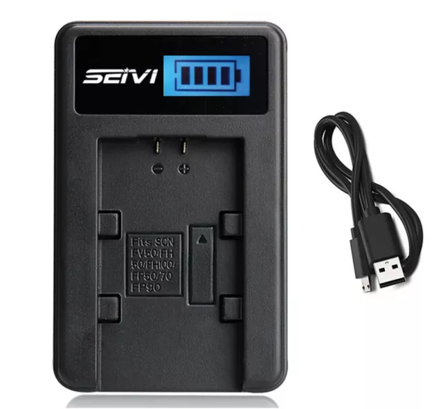 Battery Charger for Sony DCR-SR42 DCR-SR45 DCR-SR46 DCR-SR47 Handycam Camcorder