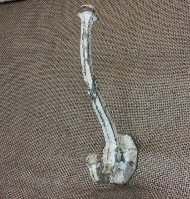 Old Coat Hook House Clothes Tree Bath Robe Hanger Rustic Gray Vintage Mission 3