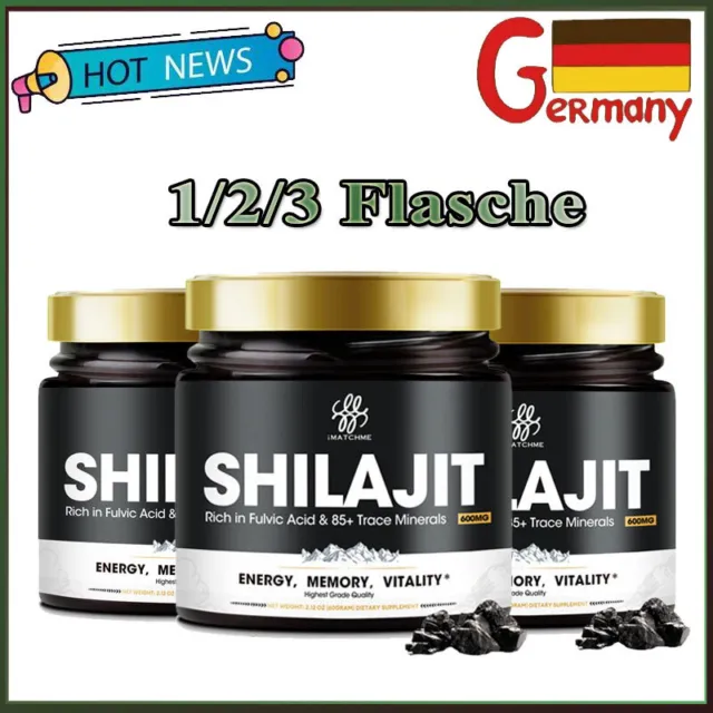 1-3 Flasche 100% Reines Himalaya Shilajit Harz Extrem Wirksam Premium Hochfestes