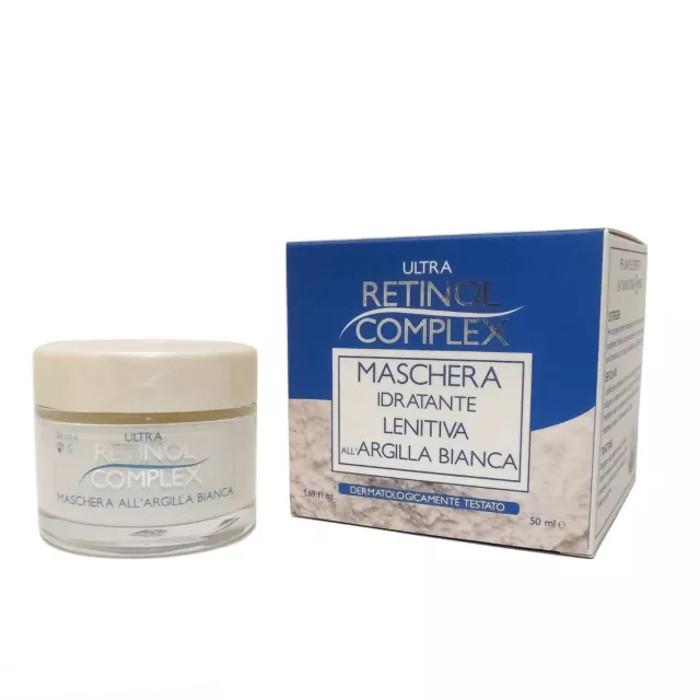 Retinol Complex Maschera - Idratante Lenitiva All'argilla Bianca 50Ml