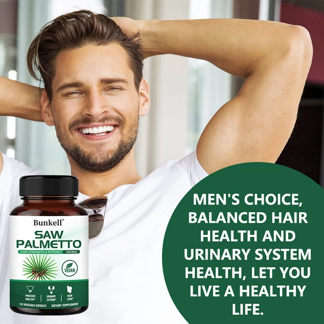 Fresh Look at Saw Palmetto Vegan Capsules Prostate Supplement For Men Supports Hair