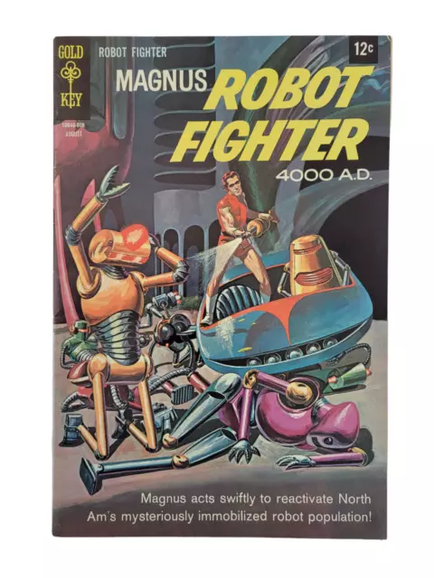 Gold Key Magnus Robot Fighter #44 1976 FN+/ FN/VF RAW VINTAGE SCI FI COMIC