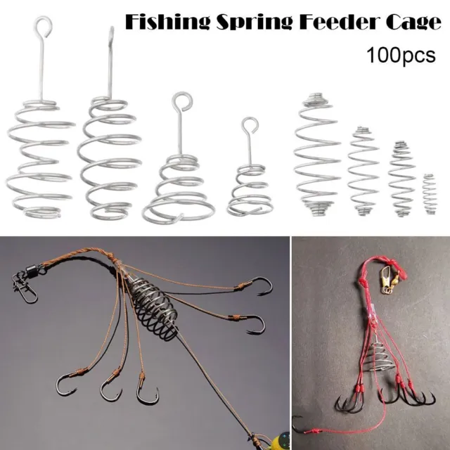 FISHING TACKLE FISHING Spring Feeder Cage Hair Rig Combi Rigs Floating  Feeder $6.11 - PicClick AU