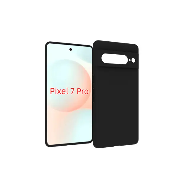 For Google Pixel 7 PRO Case Slim Matte Black Shockproof Silicone Gel Phone Cover