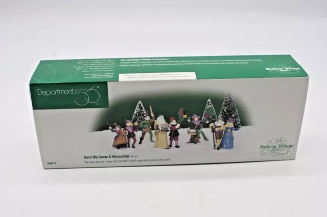 Dept 56 Dickens Village Accessories  #58410 Here We Come A-Wassailing 5 Pc Set