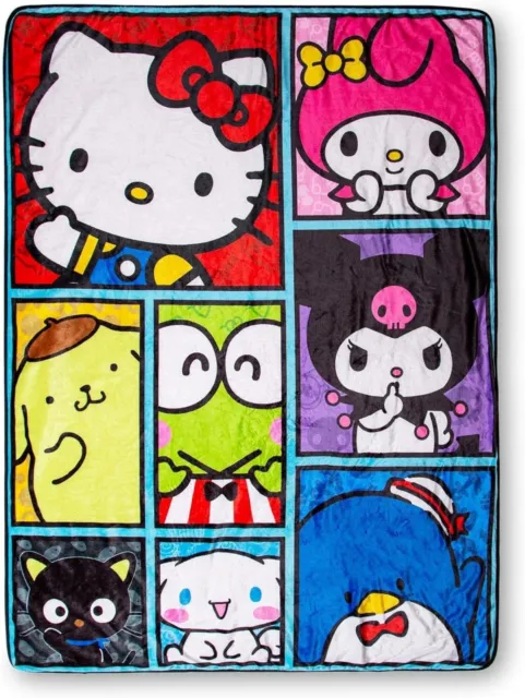 Sanrio Hello Kitty And Friends Fleece Throw Blanket | 54 x 72 Inches