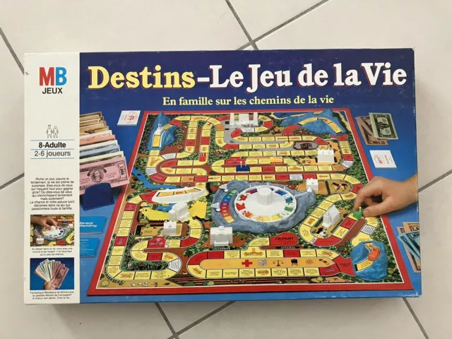 Super Jeu De Société Vintage Destins - Le Jeu De La Vie Complet (Mb Jeux)