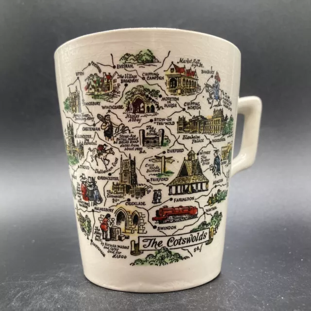 Vintage The Cotswolds Small Ceramic Mug Britannia Designs 8cm Tall Dartmouth